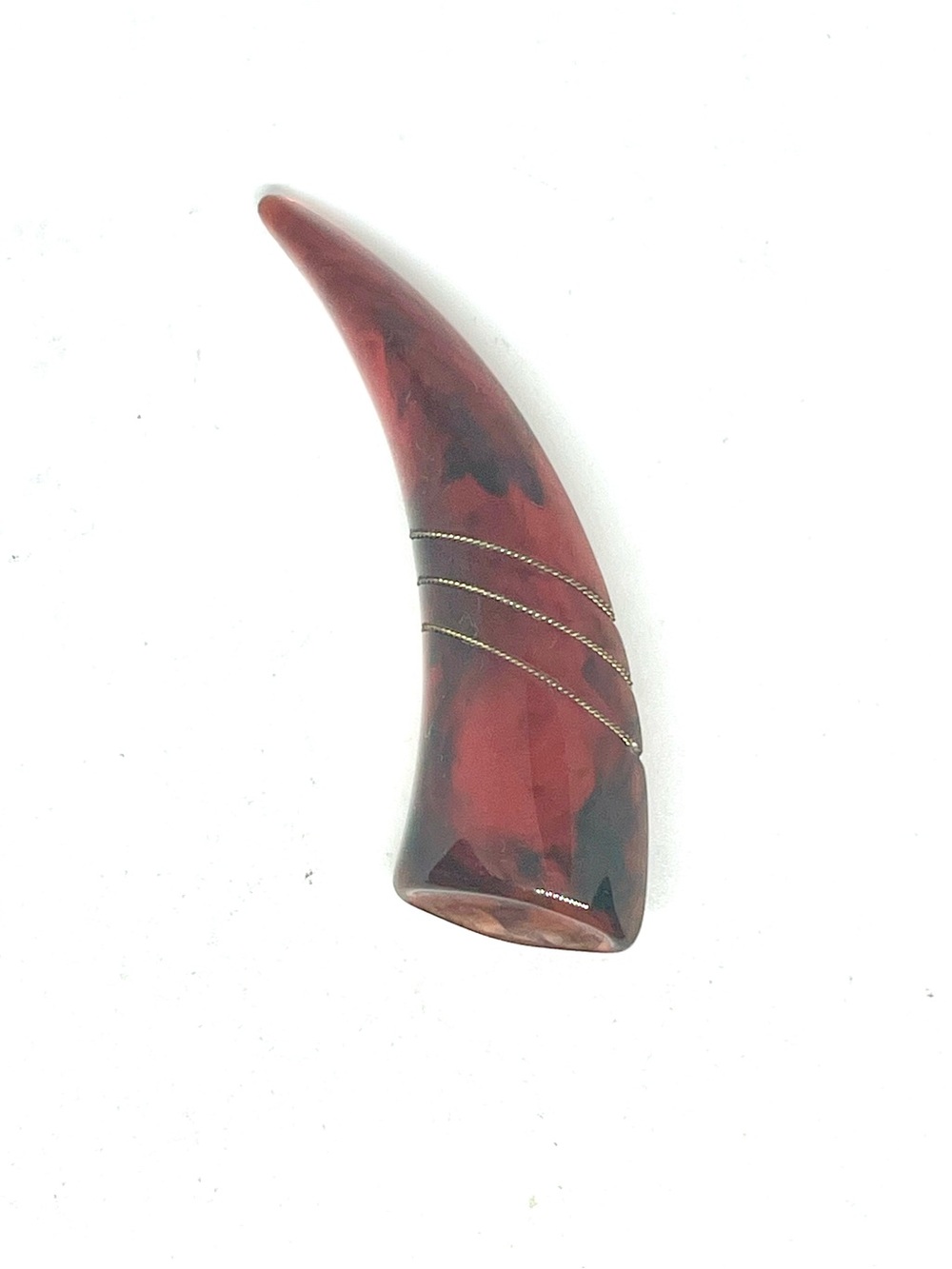 Vintage Lucite Claw Brooch